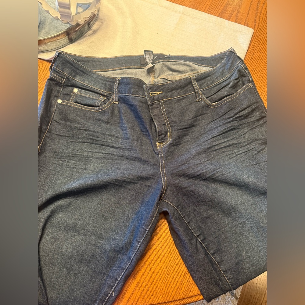 Torrid Dark Blue Skinny Jeans Talls